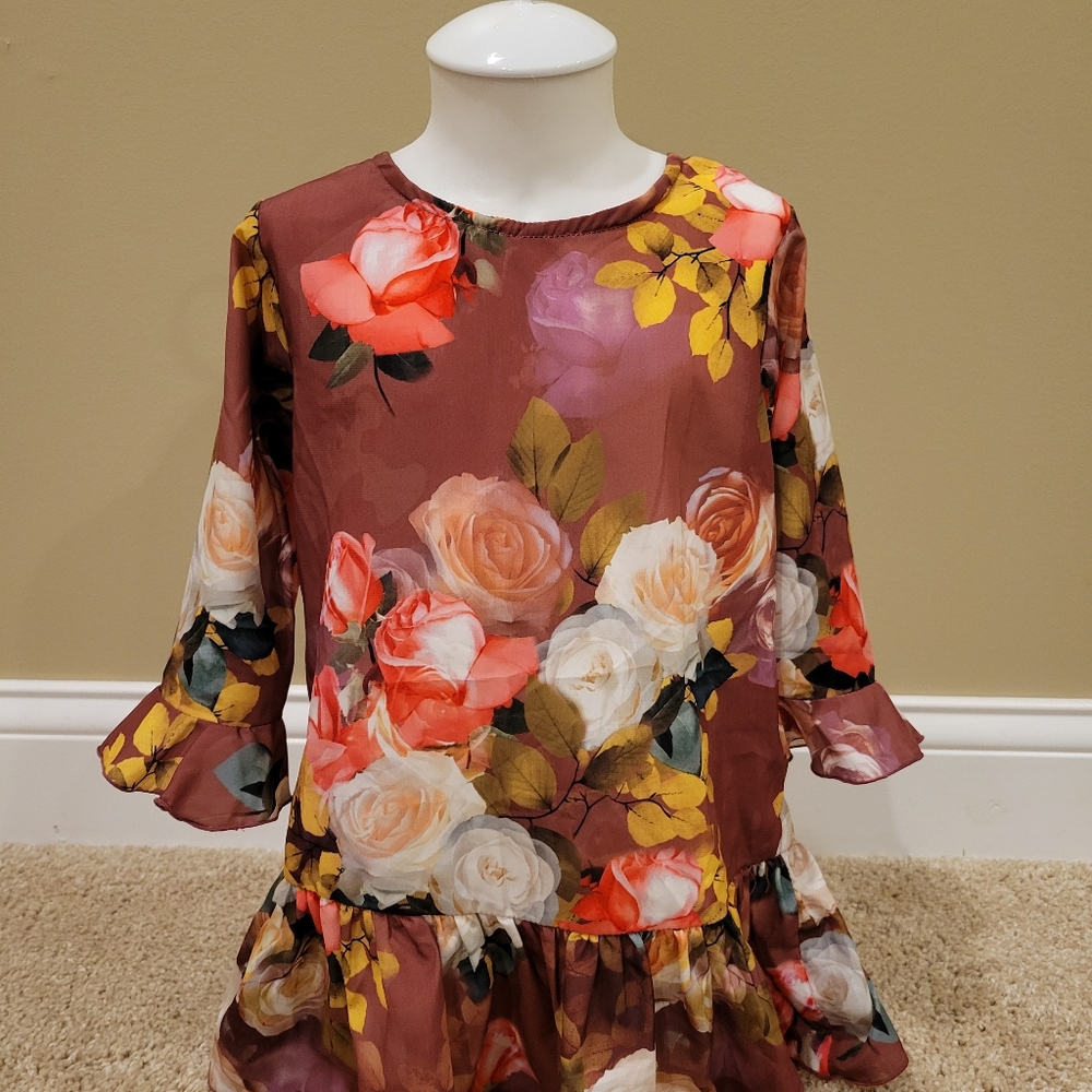 Fall flowering blouse